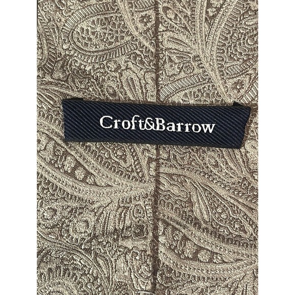 Croft & Barrow, Hand Made, 100% Silk, Men’s Neck Tie, Made In China - Picture 8 of 9